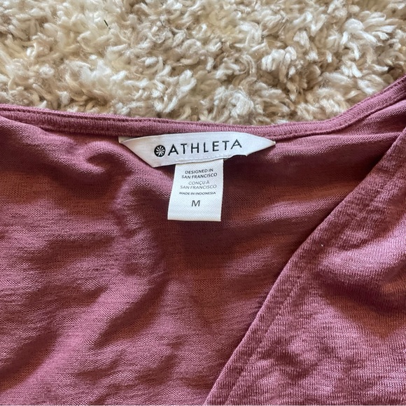 NWT Athleta Breezy Wrap Tank Mauve Tawny Rose M - Picture 10 of 10